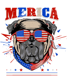 Pugs Rockeros y Patriotas
